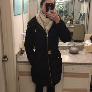 Down Michael kors jacket with faux fur hood